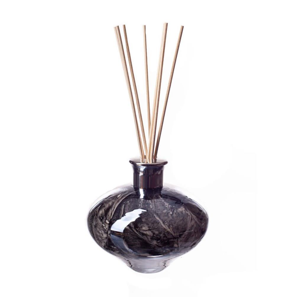 Amelia Art Glass Black Marble Oval Reed Diffuser £17.99